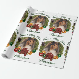 Rough Collie Kerstmis Cadeaupapier