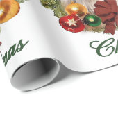 Rough Collie Kerstmis Cadeaupapier (Rol Hoek)