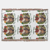 Rough Collie Kerstmis Deken (Voorkant)