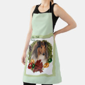 Rough Collie Kerstmis Schort (Insitu)