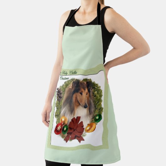 Rough Collie Kerstmis Schort (Insitu)