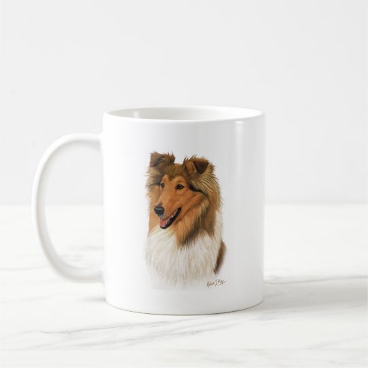 Rough Collie Koffiemok (Links)