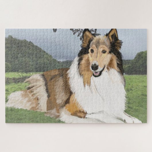 Rough Collie Legpuzzel (Horizontaal)
