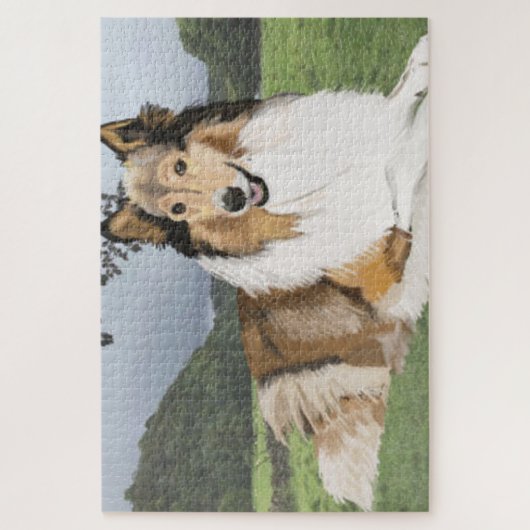 Rough Collie Legpuzzel (Verticaal)