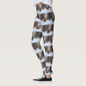Rough Collie liet het sneeuwen Kerstmis Leggings (Links)