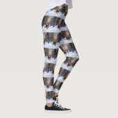 Rough Collie liet het sneeuwen Kerstmis Leggings (Rechts)