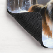 Rough Collie liet het sneeuwen Kerstmis Muismat (Hoek)