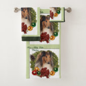 Rough Collie Lovers Kerstmis Bad Handdoek (Insitu)