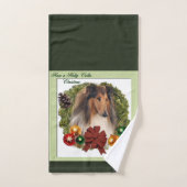 Rough Collie Lovers Kerstmis Bad Handdoek (Handdoek)