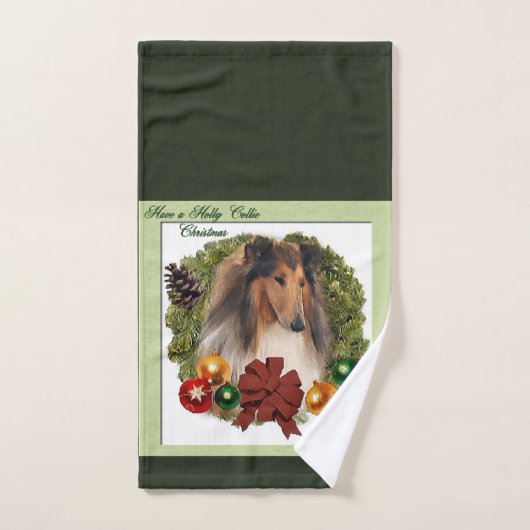 Rough Collie Lovers Kerstmis Bad Handdoek (Handdoek)