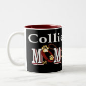 Rough Collie Ma Gifts Tweekleurige Koffiemok (Links)