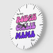 Rough Collie Mama Clock Grote Klok (Hoek)