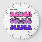 Rough Collie Mama Clock Grote Klok (Voorkant)