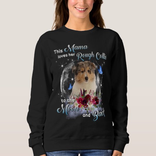 Rough Collie Mama Dog mama Happy Moederdag 1 Trui (Voorkant)