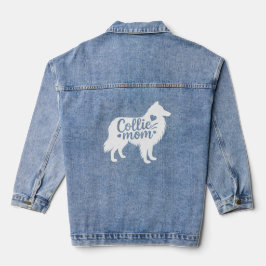 Rough Collie Mom Denim Jacket