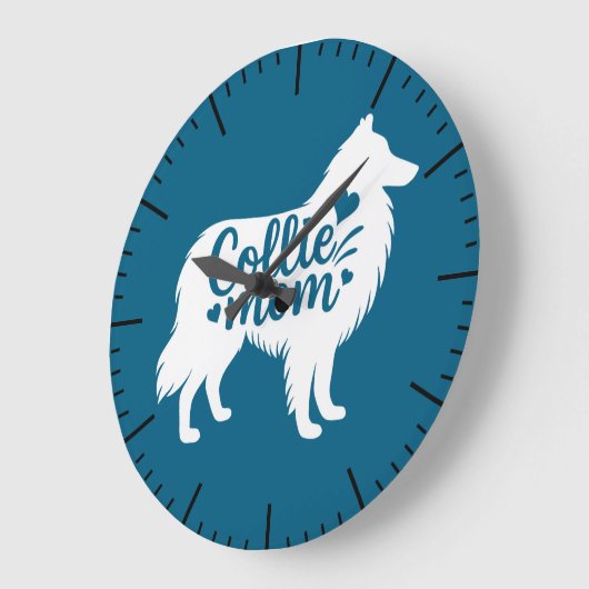 Rough Collie Mom Grote Klok (Hoek)