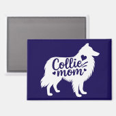 Rough Collie Mom Magnet (Voorkant / Achterkant)