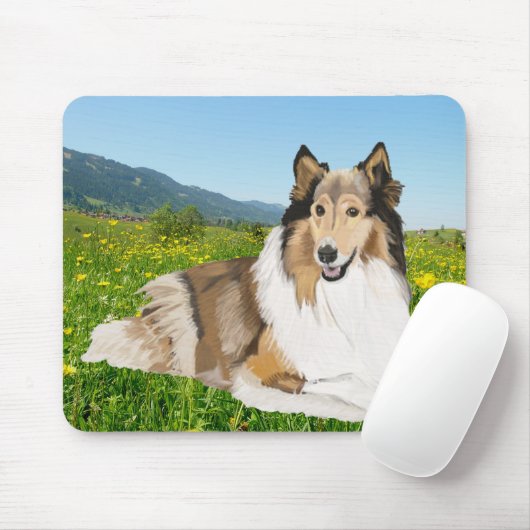 Rough Collie Muismat (Met muis)