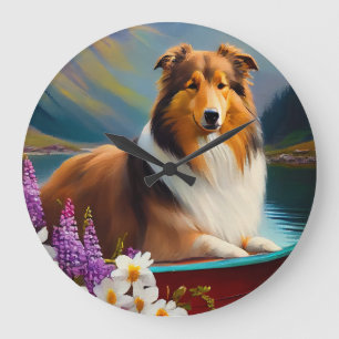 Rough Collie op een Peddel: Een Schitterend Avontu Grote Klok