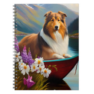 Rough Collie op een Peddel: Een Schitterend Avontu Notitieboek