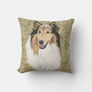 Rough Collie Portrait Kussen