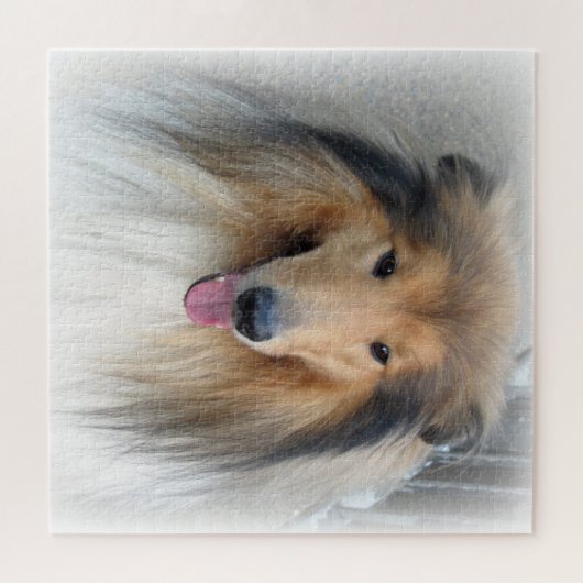 Rough Collie Portrait Legpuzzel (Horizontaal)
