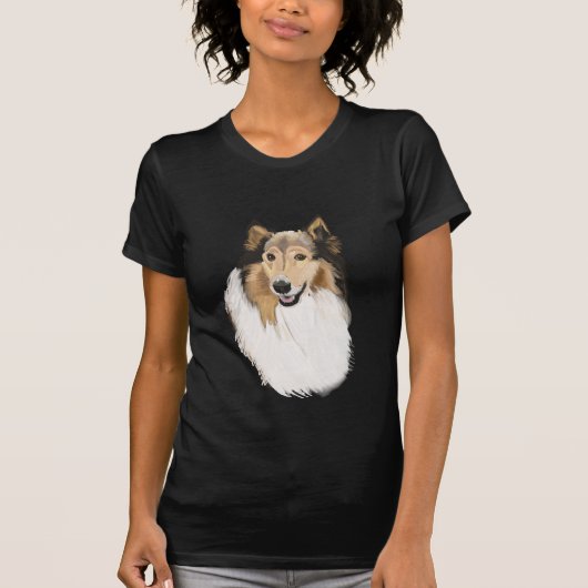 Rough Collie Portrait T-shirt (Voorkant)