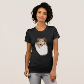 Rough Collie Portrait T-shirt (Voorkant volledig)