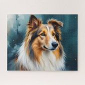 Rough Collie Portretten Legpuzzel (Horizontaal)