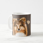 Rough Collie Sheltie Dog Elke snack die je maakt Koffiemok (Voorkant links)
