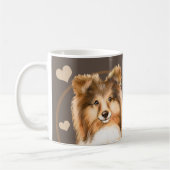 Rough Collie Sheltie Dog Elke snack die je maakt Koffiemok (Links)