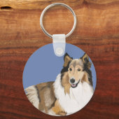 Rough Collie Sleutelhanger (Voorkant)