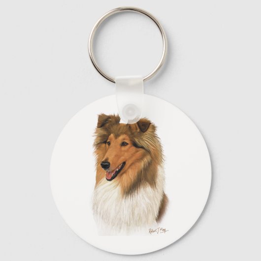 Rough Collie Sleutelhanger (Voorkant)