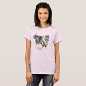 Rough Collie T-shirt (Voorkant volledig)