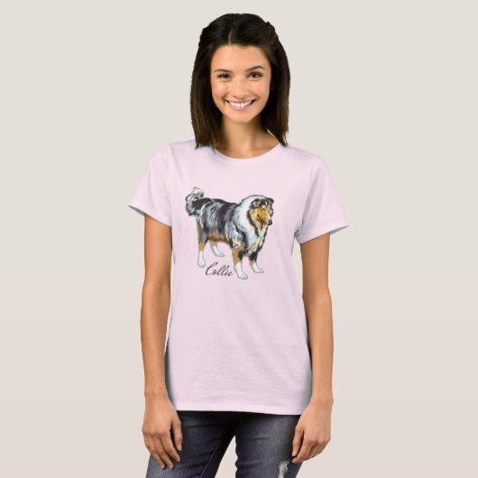 Rough Collie T-shirt (Voorkant volledig)