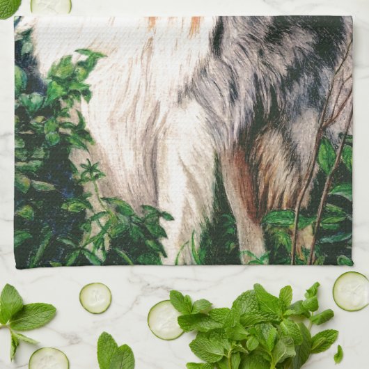 Rough Collie Towel Theedoek (Gevouwen)
