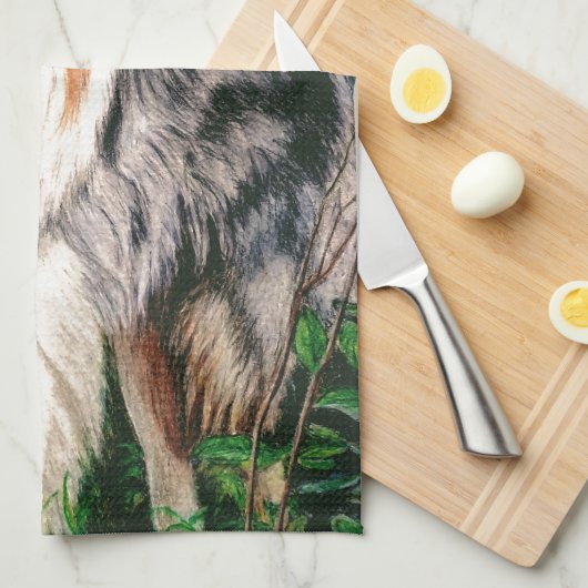 Rough Collie Towel Theedoek (Quarter Fold)