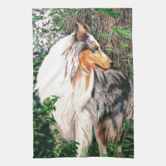Rough Collie Towel Theedoek