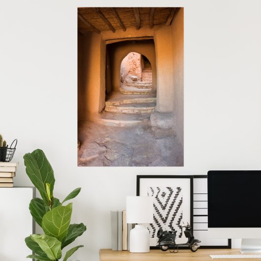 Rough Dirt Staircase Poster (Thuiskantoor)