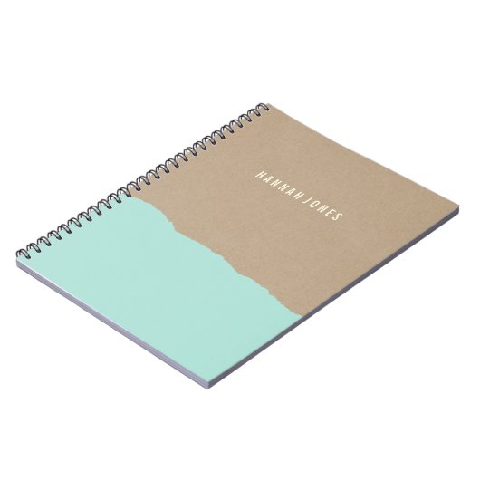 Rough Edge Journal - Aqua Notitieboek (Linkerzijde)