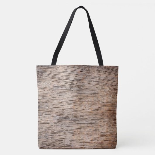 Rough Faux Houten Plank Tote Bag (Voorkant)