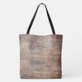Rough Faux Houten Plank Tote Bag (Achterkant)