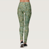 Rough Geology Neutral Green Rock Texture Leggings (Achterkant)