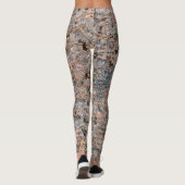 Rough Geology Neutral Rock Texture Foto Leggings (Achterkant)