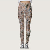 Rough Geology Neutral Rock Texture Foto Leggings (Voorkant)