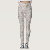 Rough Geology Neutral Rock Texture Photo Leggings (Voorkant)