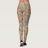 Rough Geology Neutral Rock Texture Photo Leggings (Achterkant)