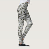 Rough Geology White Granite Rock Textion Photo Leggings (Rechts)