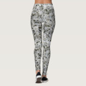 Rough Geology White Granite Rock Textion Photo Leggings (Achterkant)