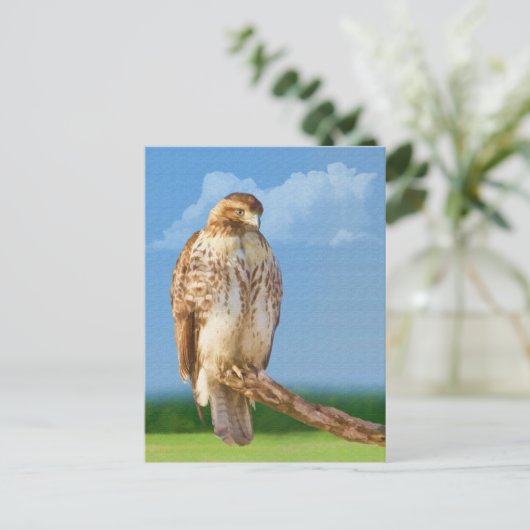 Rough Legged Hawk Briefkaart (Staand voorkant)